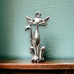 Sterling Silver Cat Pendant 
