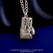 Sterling Silver 3D Boxing Glove Pendant 
