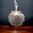 Large Sterling Silver Sea Shell Pendant 
