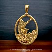 Bailed 22k Gold Plated Swordfish Pendant 