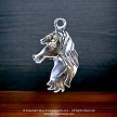 Sterling Silver Horse Pendant with Flowing Mane 