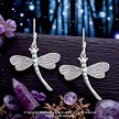 Sterling Silver Dragonfly Earrings 