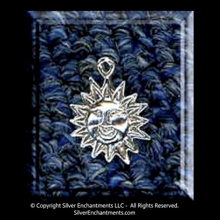 Sterling Silver Joyful Sun Charm 