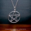 Classic Sterling Silver Interwoven Pentagram Pendant 