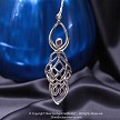 Sterling Silver Celtic Goddess Necklace Pendant 