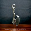 3D Sterling Silver Axe Bracelet or Necklace Charm 