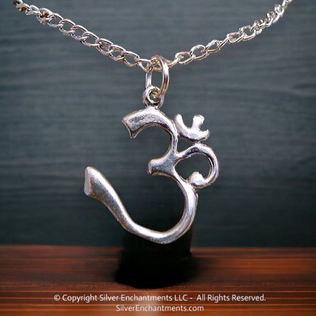Sterling Silver Om Symbol Charm 