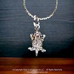 Small Sterling Silver Horned Toad Necklace Charm 
