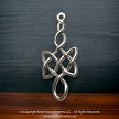 Sterling Silver Celtic War Axe Necklace Pendant 