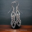 Sterling Silver Celtic Goddess Earrings 