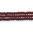 Czech Seed Bead Hank, Opaque Mahogany Red, Size 11/0 