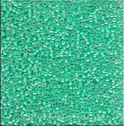 Miyuki 11/0 Inside Color Lined Light Aqua Seed Beads 