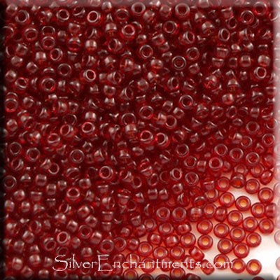 Transparent Ruby 15/0 Miyuki Seed Beads 