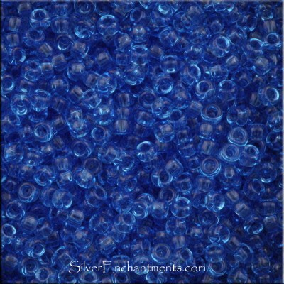 15/0 Miyuki Transparent Sapphire Seed Beads 