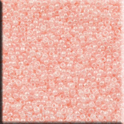 15/0 Miyuki Pale Pink Ceylon Seed Beads 