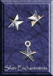 Sterling Silver Star Post Earrings and Matching Charm Gift Set 