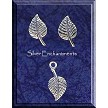 Sterling Silver Leaf Post Earrings and Matching Charm Gift Set 