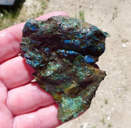 Shattuckite Slab End Cut 68x58mm 