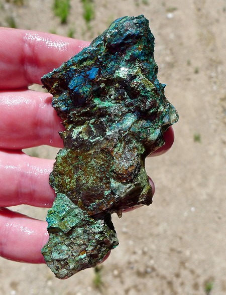 Shattuckite Slab End Cut 89x43mm 