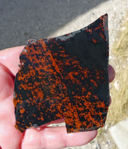 ThickMahogany Obsidian Slab 78x61x9.3mm 