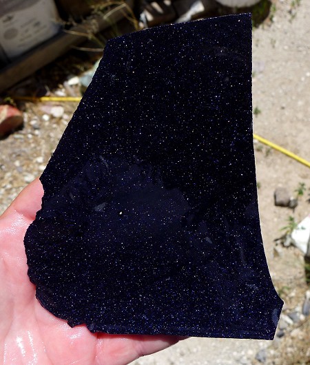 Blue Goldstone Slab 126x100mm 