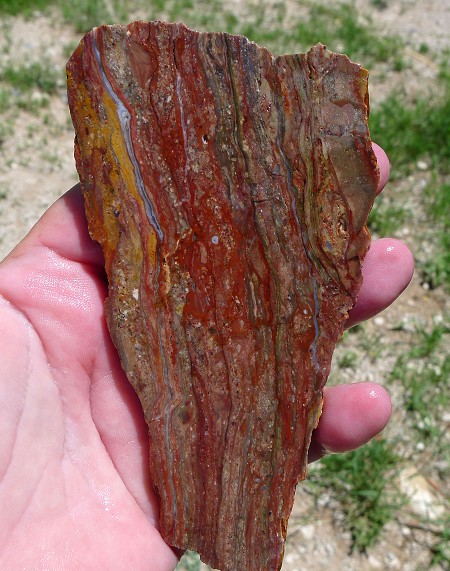 Land's End Utah Jasper Slab 124x69x6.2mm 
