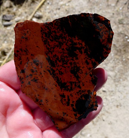 Mahogany Obsidian Slab 81x68x7.7mm 