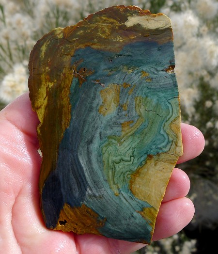 Larsonite Jasper Slab 96x65x5.9mm 