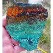 Chrysocolla with Cuprite Slab 