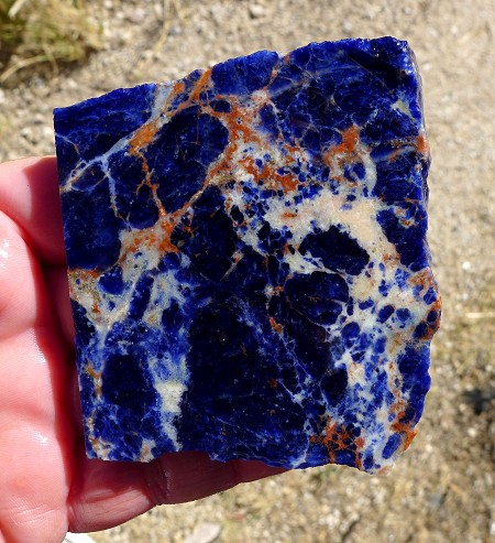 Sodalite Slab 77x68x7mm 
