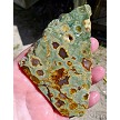 Rainforst Jasper Slab with Druzy Pockets 