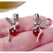 Genuine Solid .925 Silver Tinkerbell Charm Necklace 