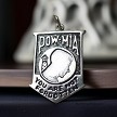 Sterling Silver POW MIA Necklace Pendant 