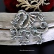 Bailed Sterling Silver Guardian Dragon Pendant 