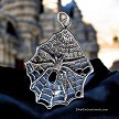Large 925 Spider Necklace with Black Enamel 