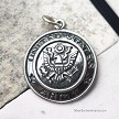 Sterling Silver United States Army Seal Necklace Charm 