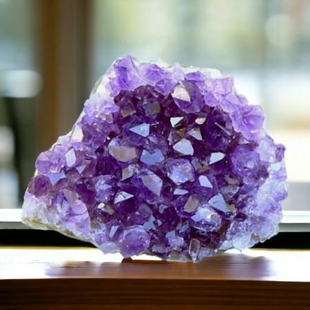 Amethyst Druzy Cluster Specimen Rock Amethyst Crystal Geode Cluster 