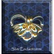 Two-Tone Slider Heart Pendant-Sterling Silver and Gold Vermeil 