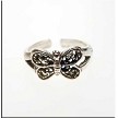 Sterling Silver Butterfly Toe Ring 