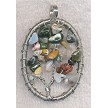 Wire Wrapped Tree of Life Pendant with Fancy Jasper 