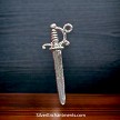 3D Sterling Silver Sword Charm 